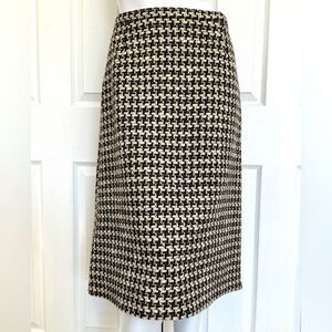 Vintage Wool Skirt Tweed Fully Lined Handmade Talon Zipper Size M